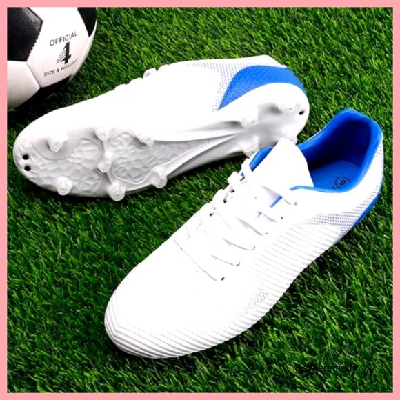 Men\'s Firm Ground Soccer Cleats with Faux Leather Upper main image 4
